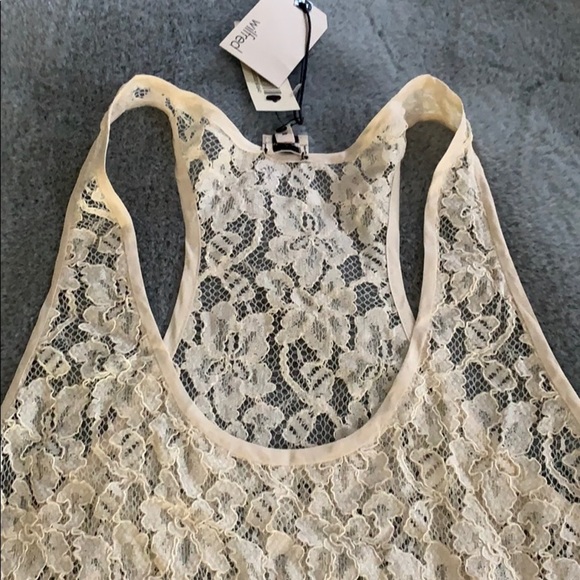 Ivory Vintage Aritzia Wilfred Lace Tank. NWT! - Picture 3 of 4